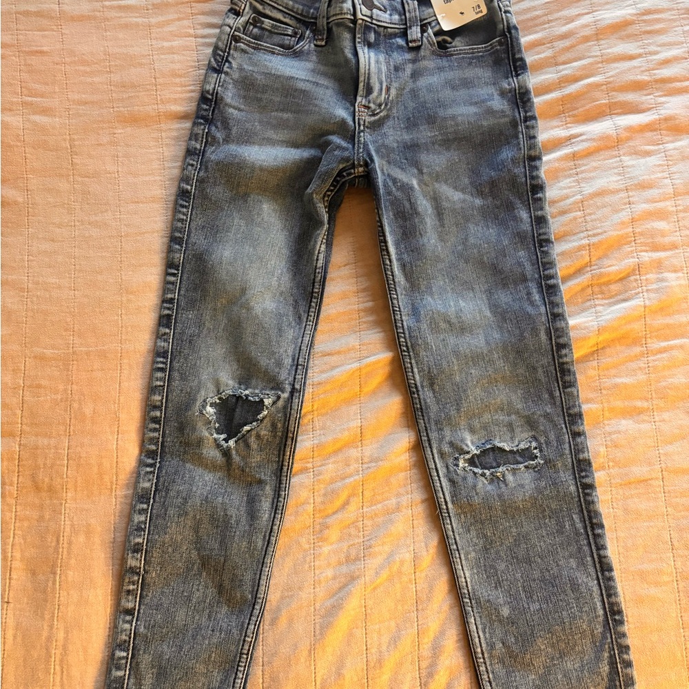 Kid’s Distressed Blue Jeans
